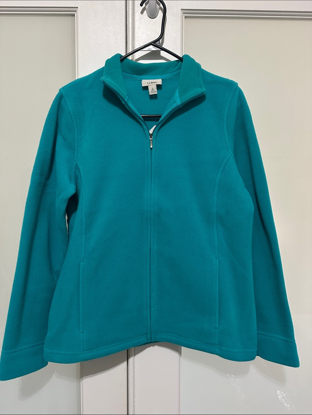 L.L. Bean Teal Full-Zip Teddy Fleece Jacket - Women's